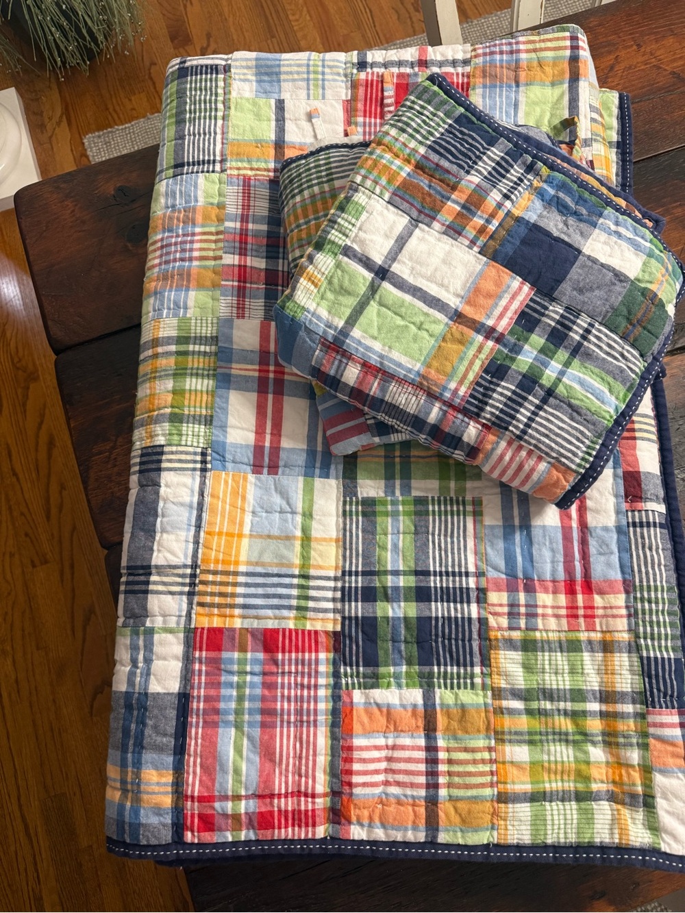Multicolor Plaid Patchwork Quilt - Classic Cotton Bedding